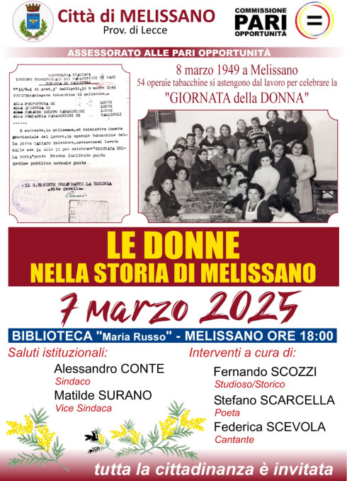 Le donne nella storia di Melissano