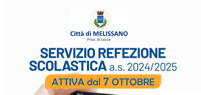 SERVIZIO DI REFEZIONE SCOLASTICA NUOVO SISTEMA INFORMATIZZATO A.S. 2024/2025